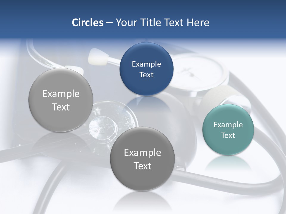 Stethoscope And Sphingomamometer PowerPoint Template