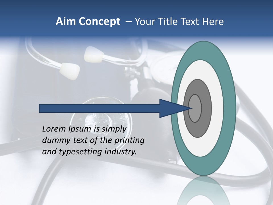Stethoscope And Sphingomamometer PowerPoint Template
