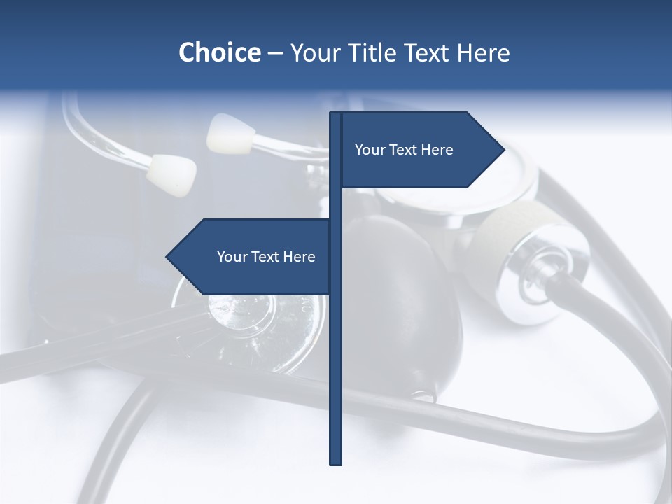 Stethoscope And Sphingomamometer PowerPoint Template