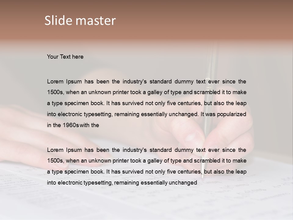 Gold Guy Puzzled PowerPoint Template