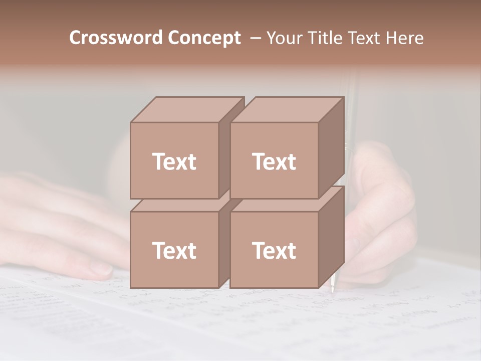 Gold Guy Puzzled PowerPoint Template