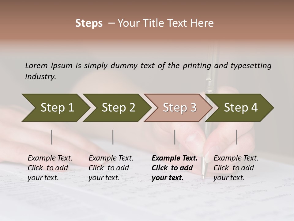 Gold Guy Puzzled PowerPoint Template