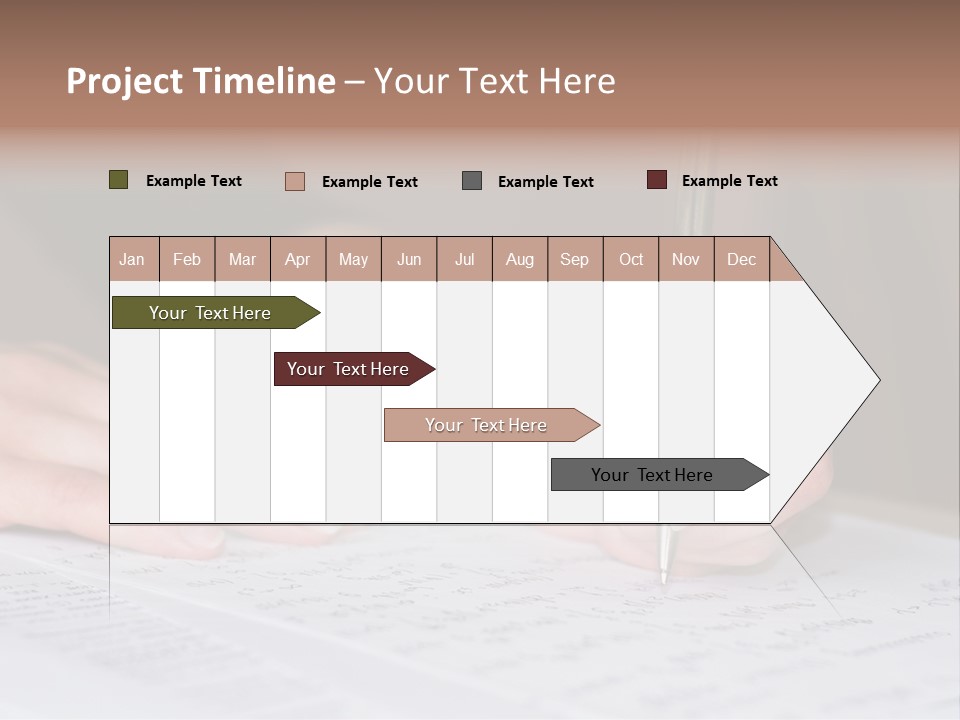 Gold Guy Puzzled PowerPoint Template