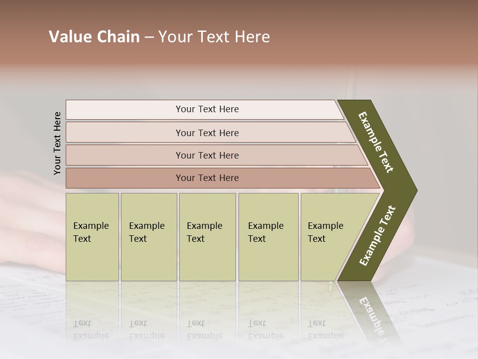Gold Guy Puzzled PowerPoint Template