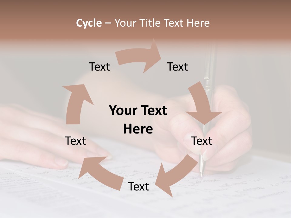 Gold Guy Puzzled PowerPoint Template