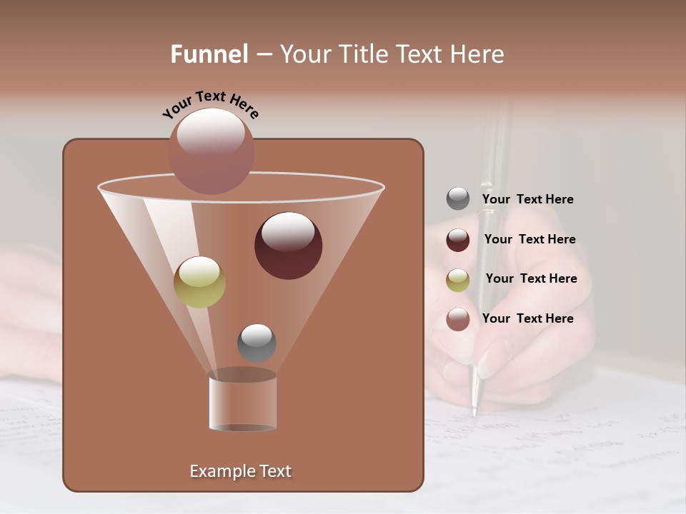 Gold Guy Puzzled PowerPoint Template