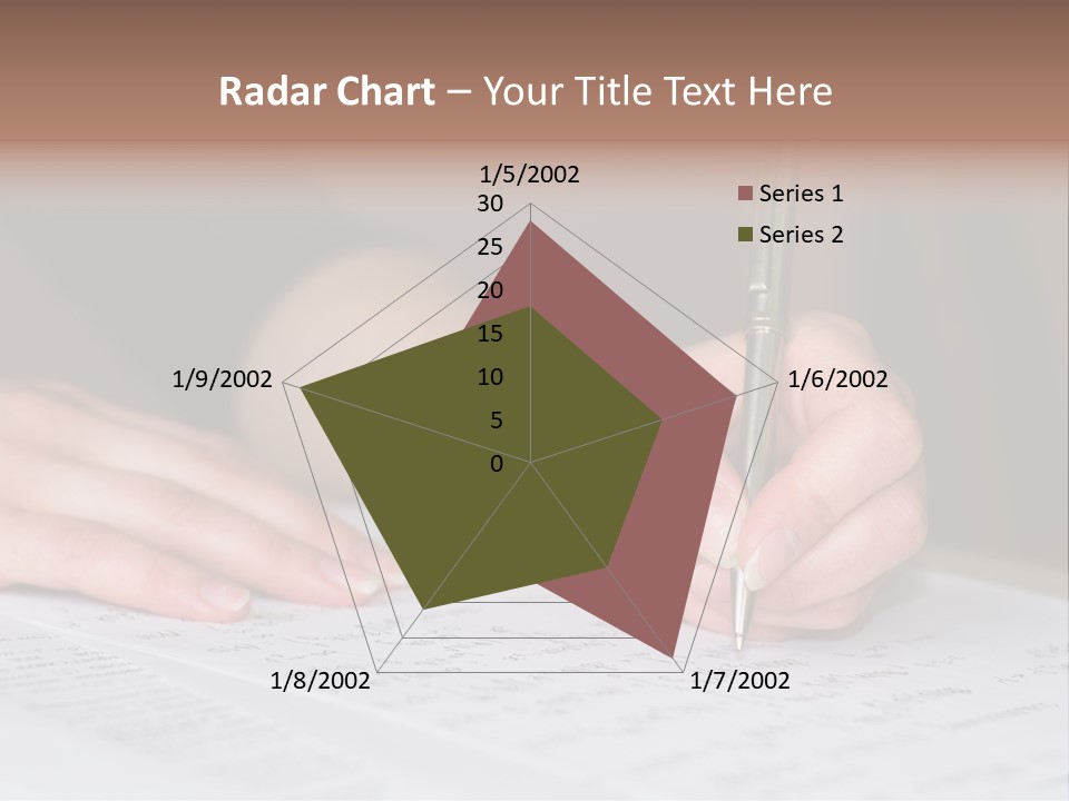 Gold Guy Puzzled PowerPoint Template