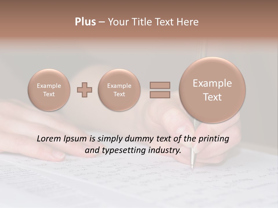 Gold Guy Puzzled PowerPoint Template