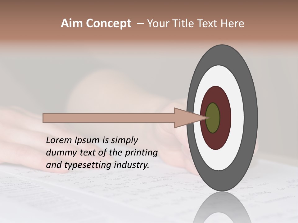 Gold Guy Puzzled PowerPoint Template