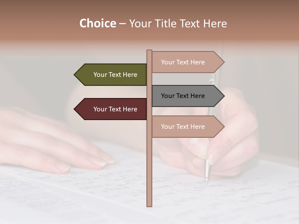 Gold Guy Puzzled PowerPoint Template