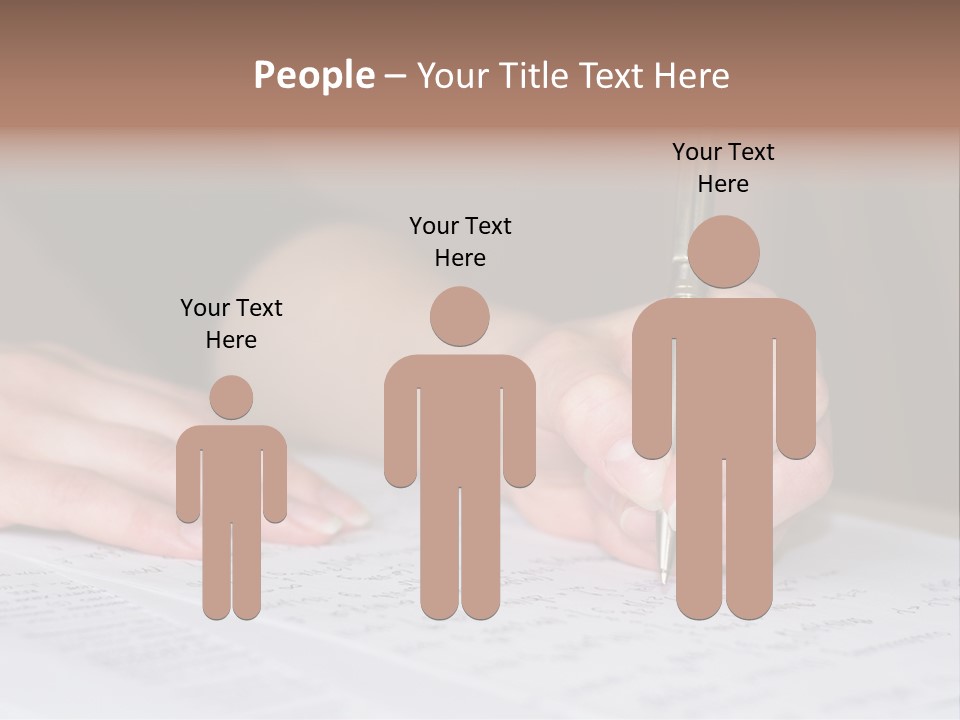 Gold Guy Puzzled PowerPoint Template