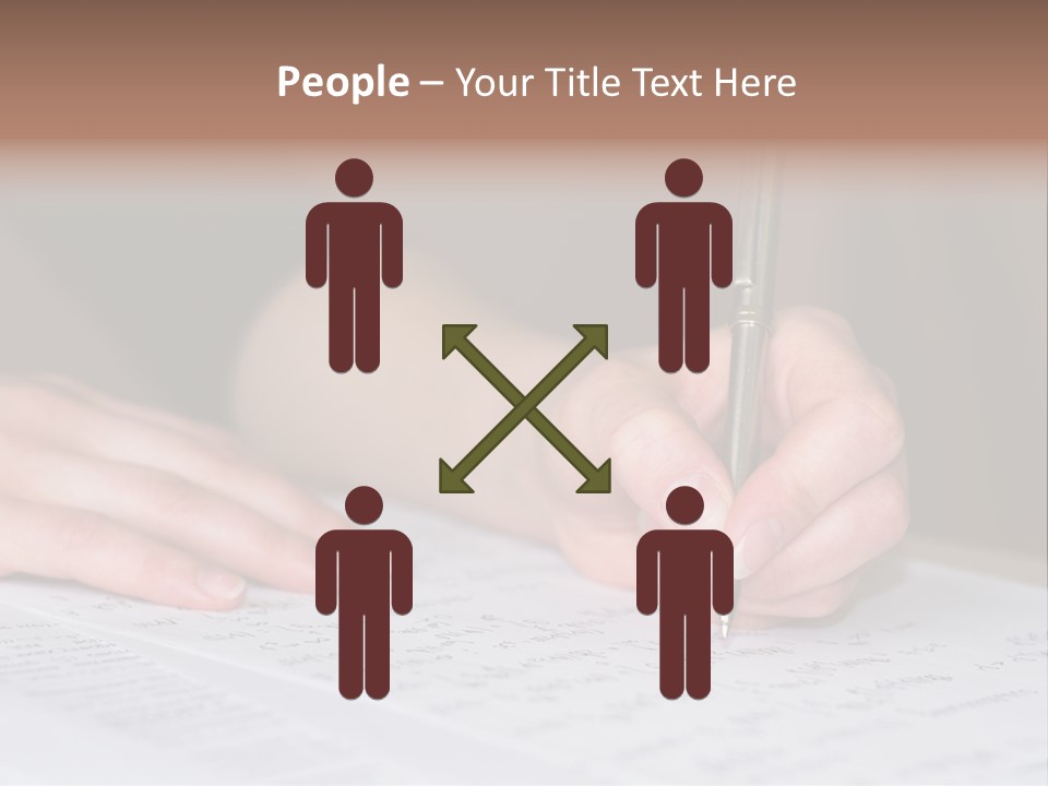 Gold Guy Puzzled PowerPoint Template