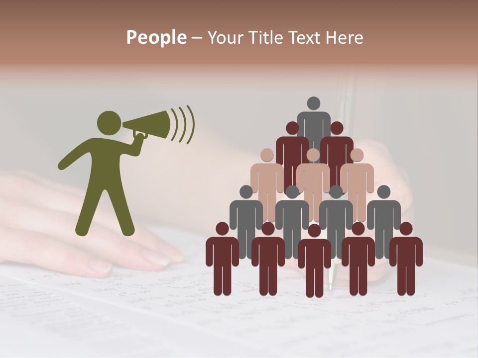 Gold Guy Puzzled PowerPoint Template