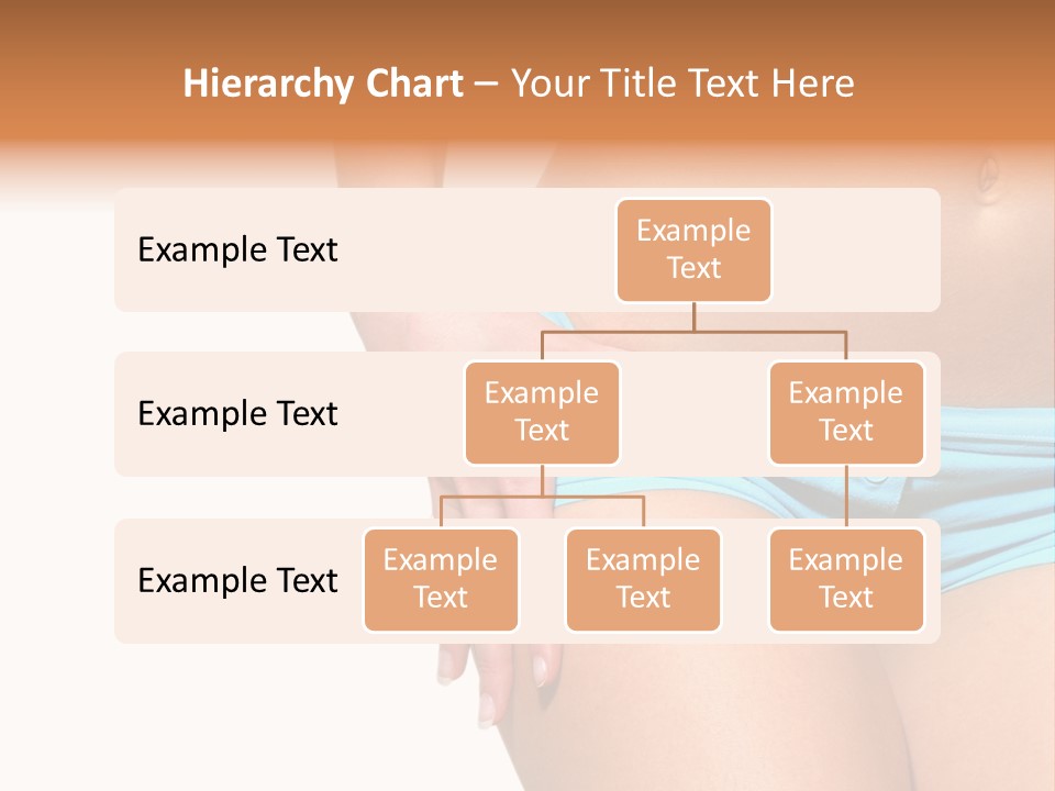 Belly Of Beautiful Young Female Sportsman Isolated On White PowerPoint Template