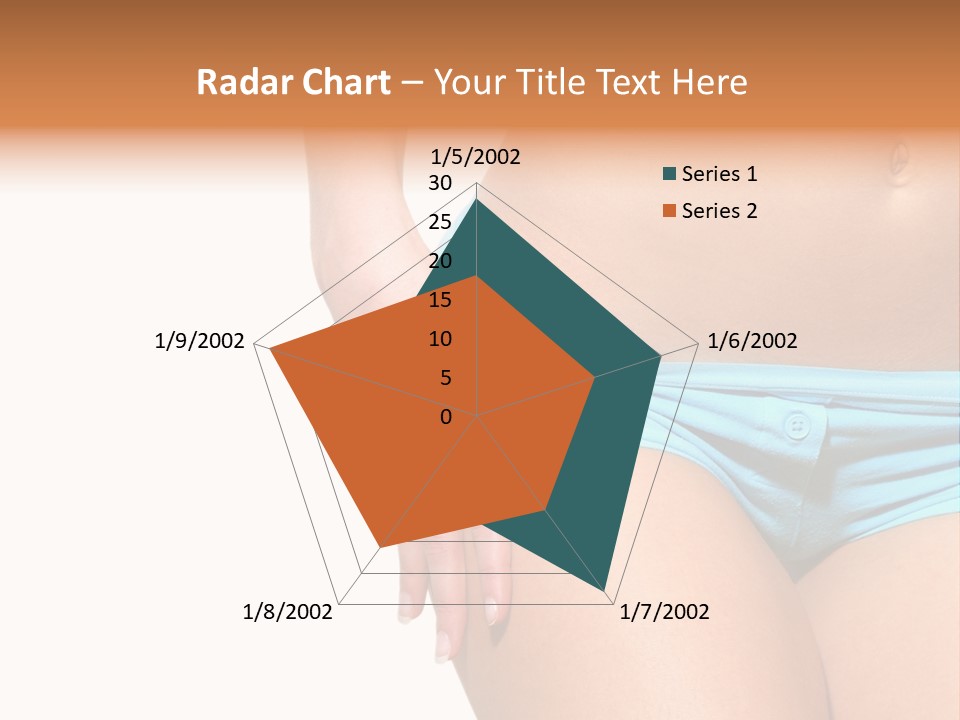 Belly Of Beautiful Young Female Sportsman Isolated On White PowerPoint Template