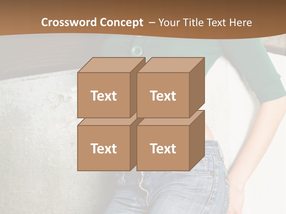 Small Sweater And Jeans PowerPoint Template