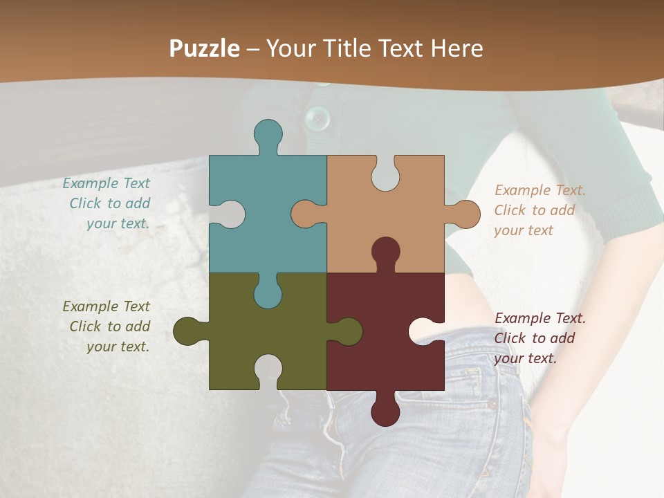 Small Sweater And Jeans PowerPoint Template