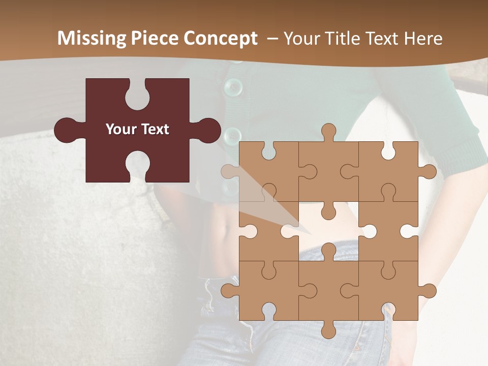 Small Sweater And Jeans PowerPoint Template