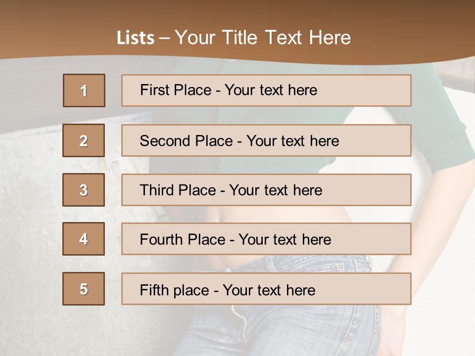 Small Sweater And Jeans PowerPoint Template