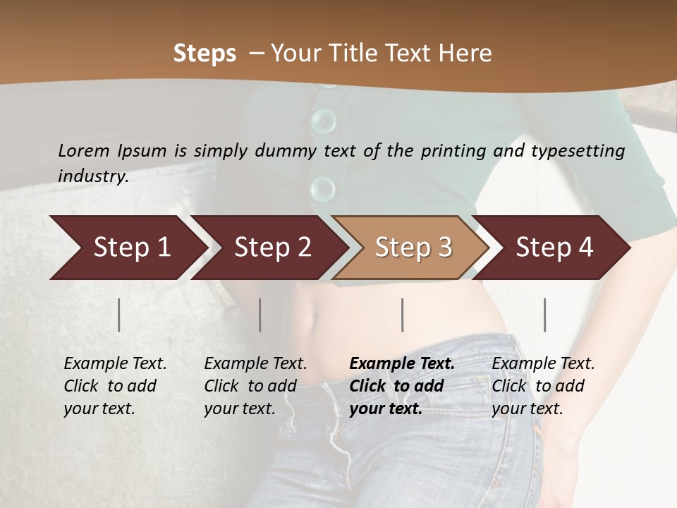 Small Sweater And Jeans PowerPoint Template