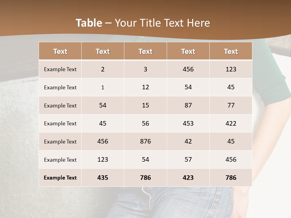 Small Sweater And Jeans PowerPoint Template