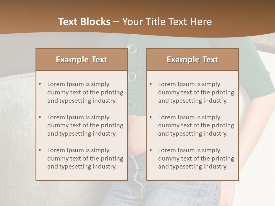 Small Sweater And Jeans PowerPoint Template