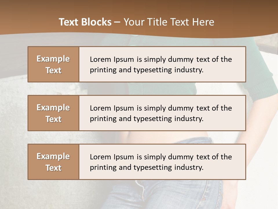 Small Sweater And Jeans PowerPoint Template