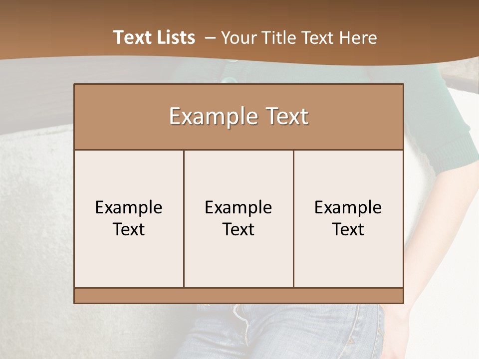 Small Sweater And Jeans PowerPoint Template