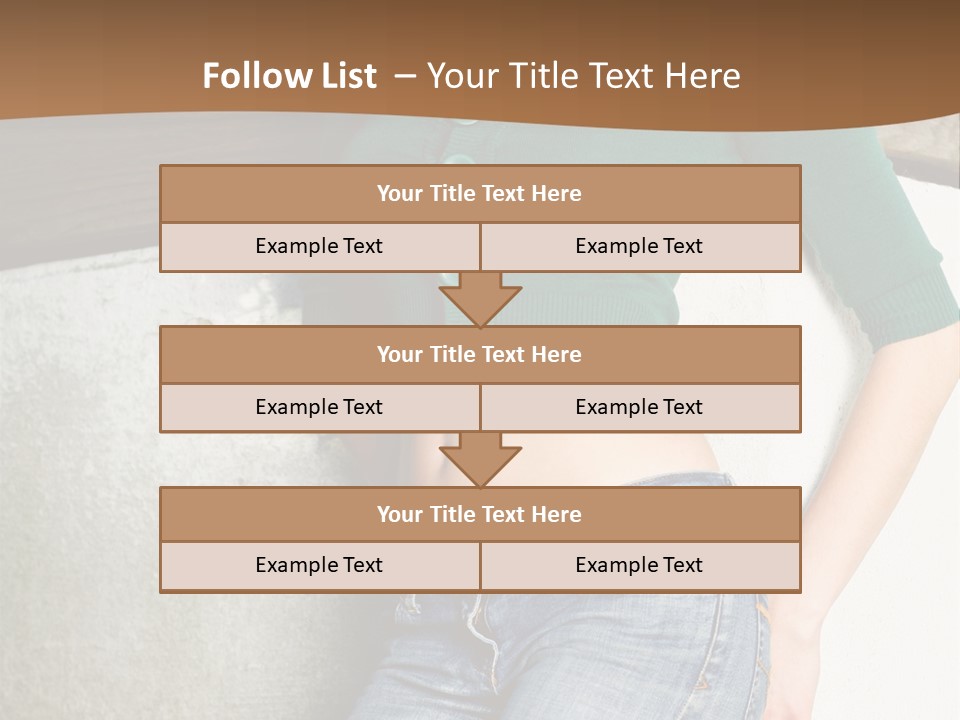 Small Sweater And Jeans PowerPoint Template