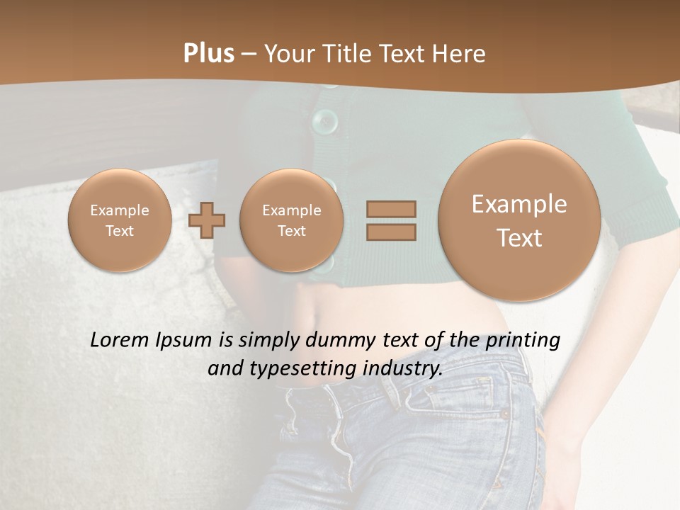 Small Sweater And Jeans PowerPoint Template