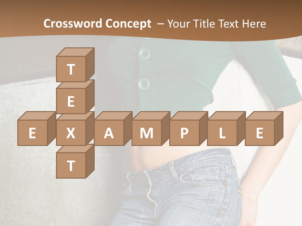 Small Sweater And Jeans PowerPoint Template