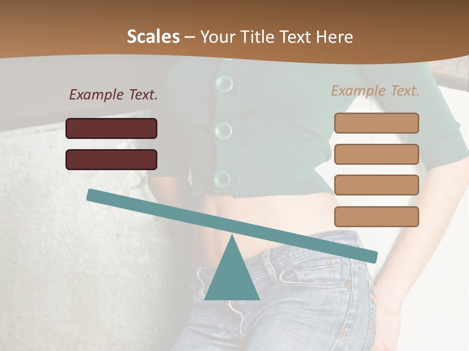 Small Sweater And Jeans PowerPoint Template