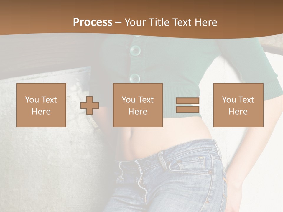 Small Sweater And Jeans PowerPoint Template