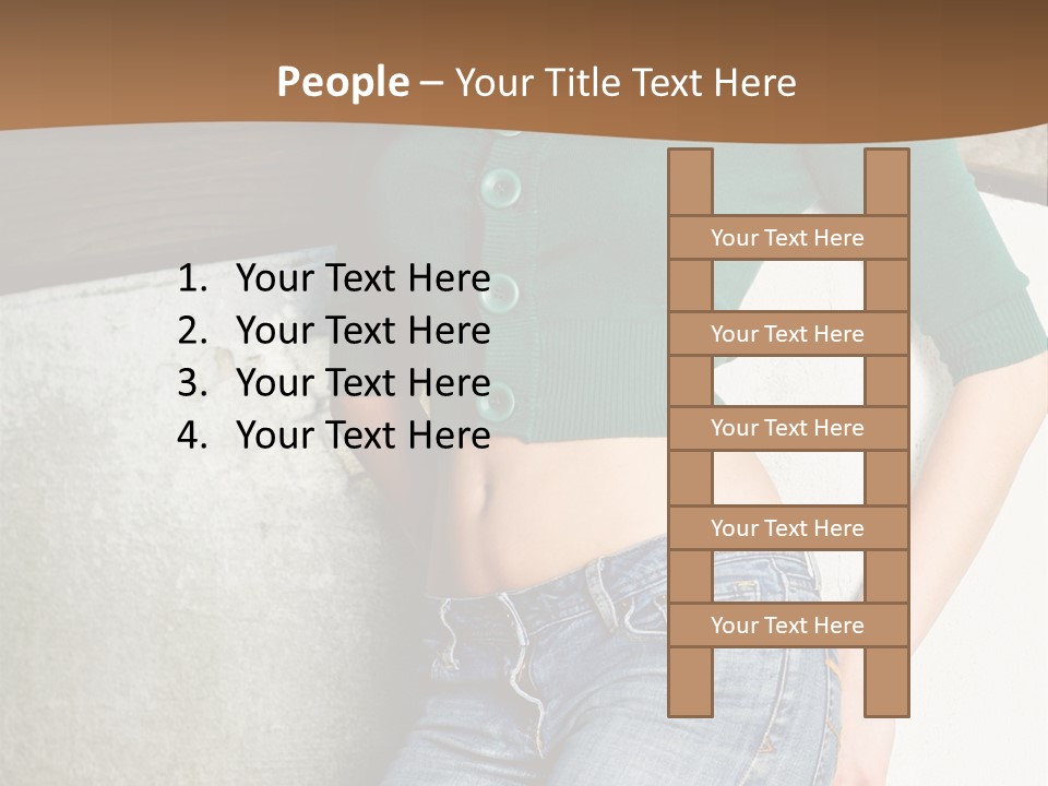 Small Sweater And Jeans PowerPoint Template
