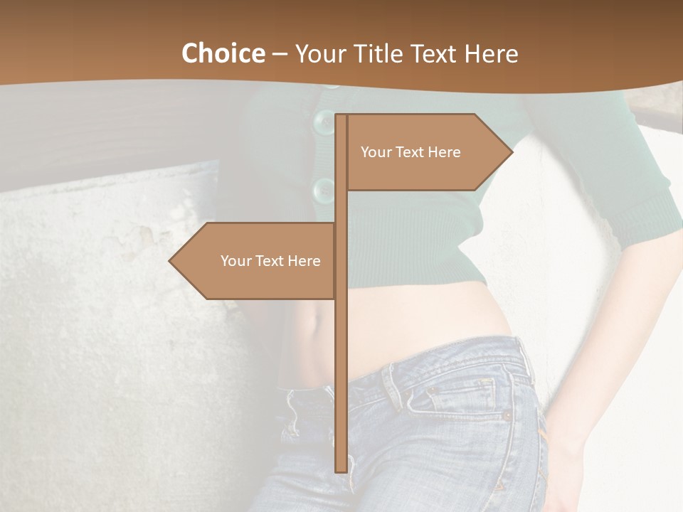 Small Sweater And Jeans PowerPoint Template