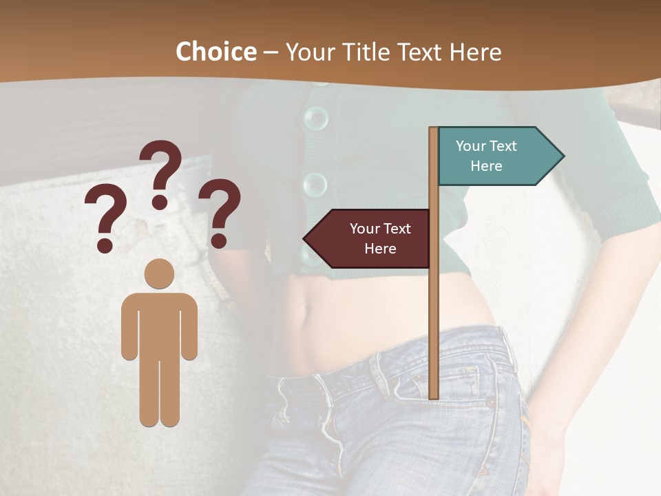 Small Sweater And Jeans PowerPoint Template