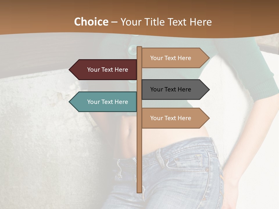 Small Sweater And Jeans PowerPoint Template