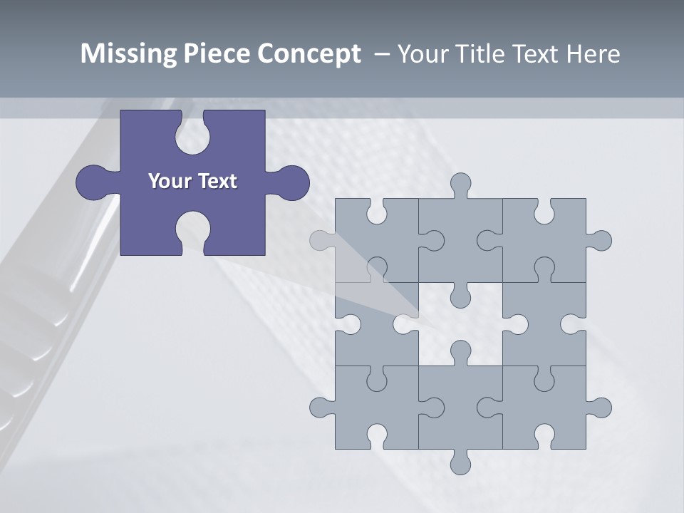 Closeup Of Surgical Tweezers Holding Ribbon Bandage PowerPoint Template