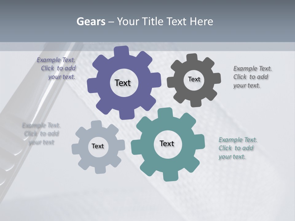 Closeup Of Surgical Tweezers Holding Ribbon Bandage PowerPoint Template