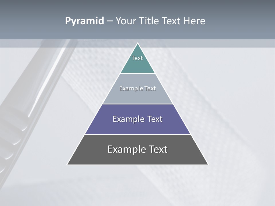 Closeup Of Surgical Tweezers Holding Ribbon Bandage PowerPoint Template