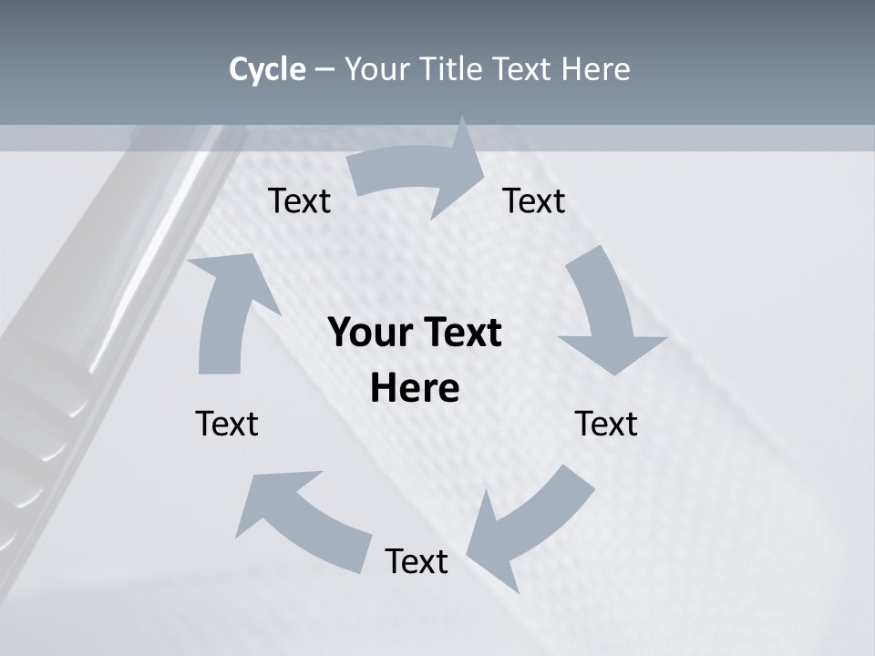 Closeup Of Surgical Tweezers Holding Ribbon Bandage PowerPoint Template