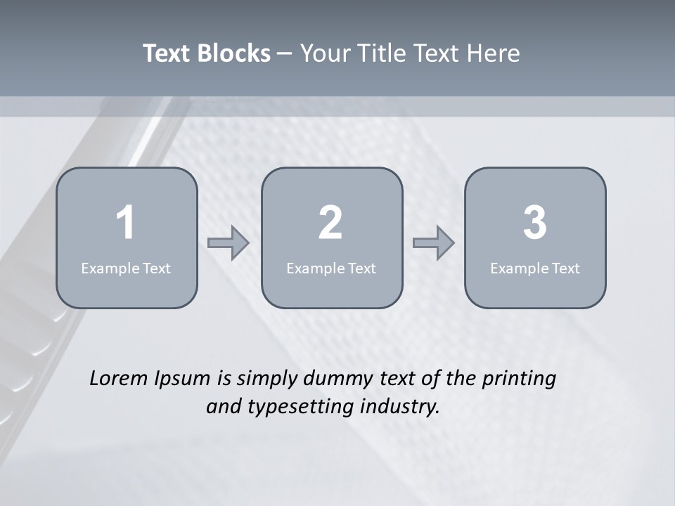Closeup Of Surgical Tweezers Holding Ribbon Bandage PowerPoint Template