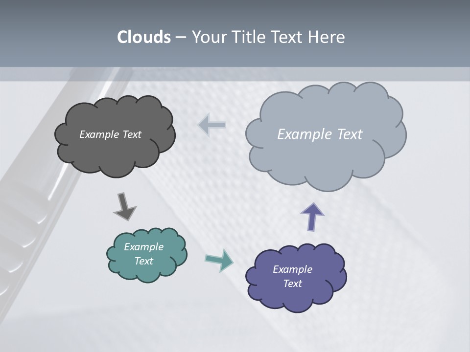 Closeup Of Surgical Tweezers Holding Ribbon Bandage PowerPoint Template