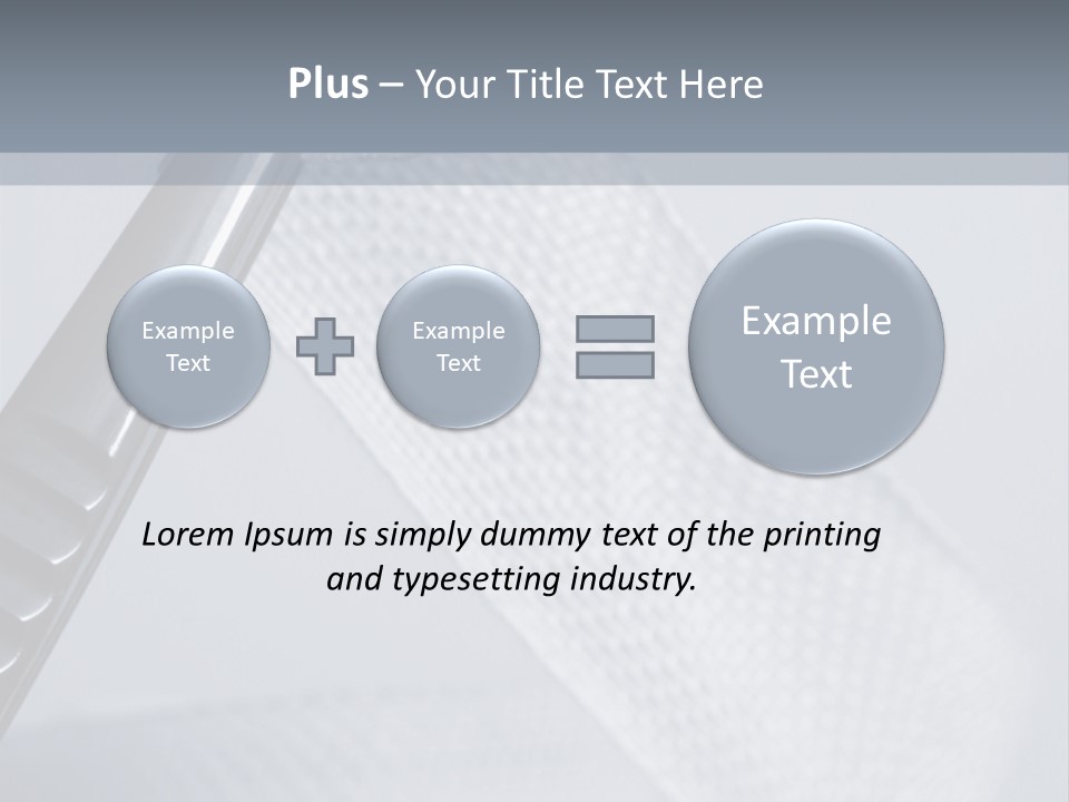 Closeup Of Surgical Tweezers Holding Ribbon Bandage PowerPoint Template