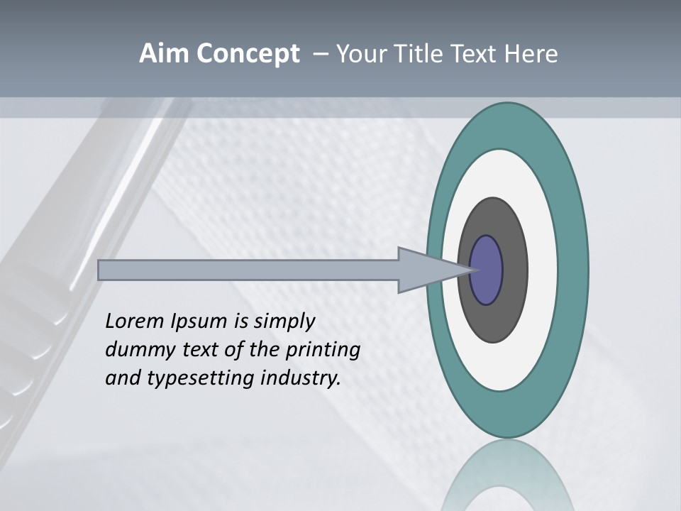 Closeup Of Surgical Tweezers Holding Ribbon Bandage PowerPoint Template