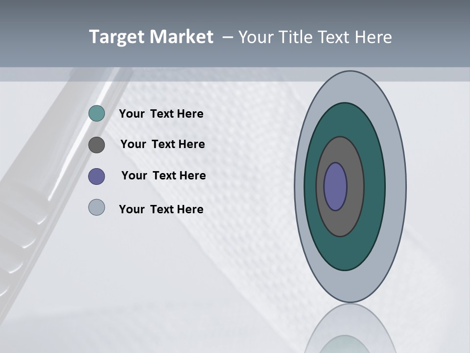 Closeup Of Surgical Tweezers Holding Ribbon Bandage PowerPoint Template