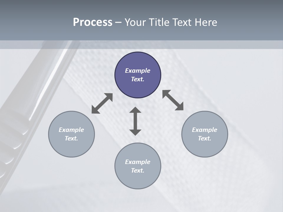 Closeup Of Surgical Tweezers Holding Ribbon Bandage PowerPoint Template