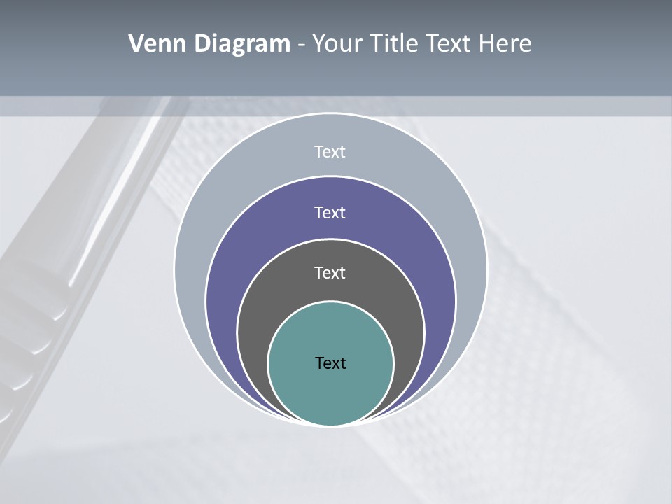 Closeup Of Surgical Tweezers Holding Ribbon Bandage PowerPoint Template