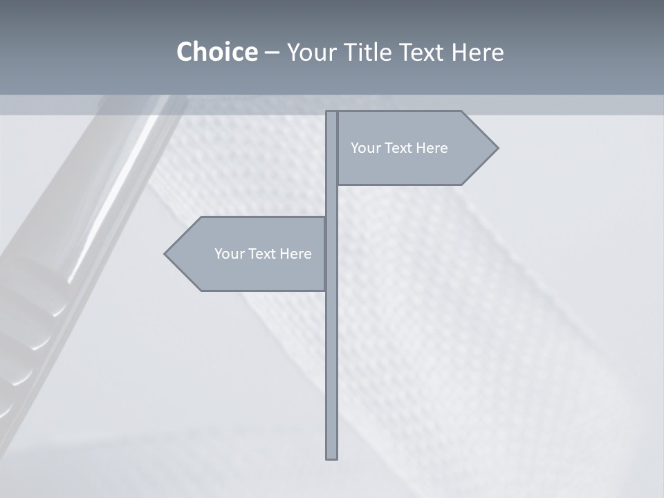 Closeup Of Surgical Tweezers Holding Ribbon Bandage PowerPoint Template