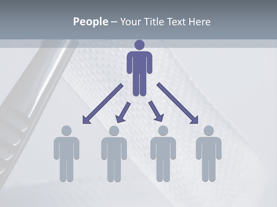 Closeup Of Surgical Tweezers Holding Ribbon Bandage PowerPoint Template